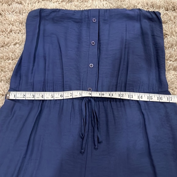 Blue strapless romper size medium - Picture 9 of 9